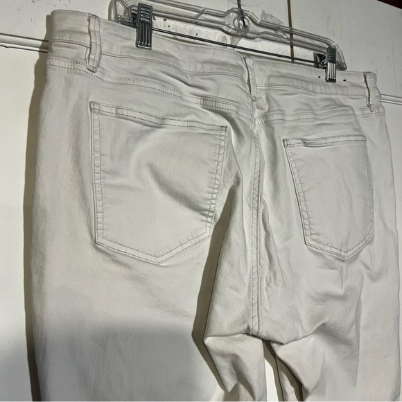 Ann Taylor Skinny Ankle Curvy Fit White Jeans Size 18 - Picture 7 of 9